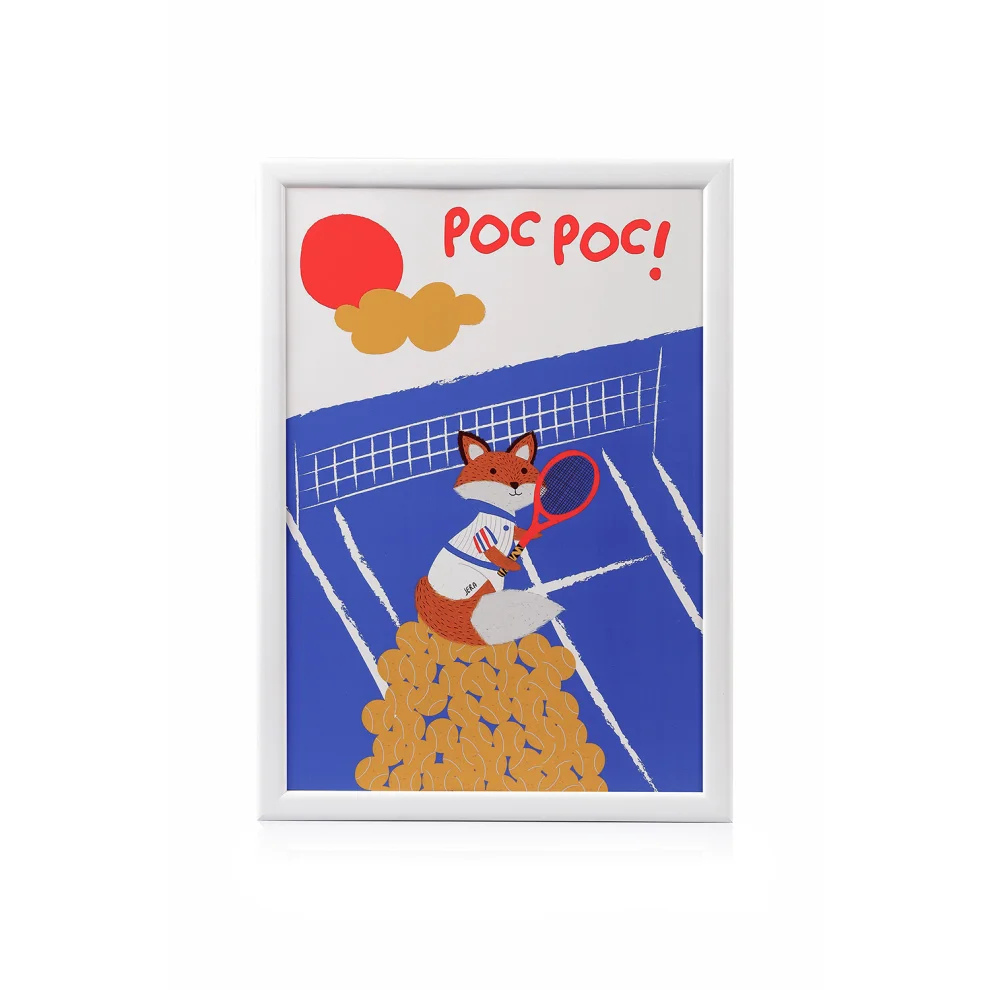 Jera Mini - Fox, The Tennis Player Art Print