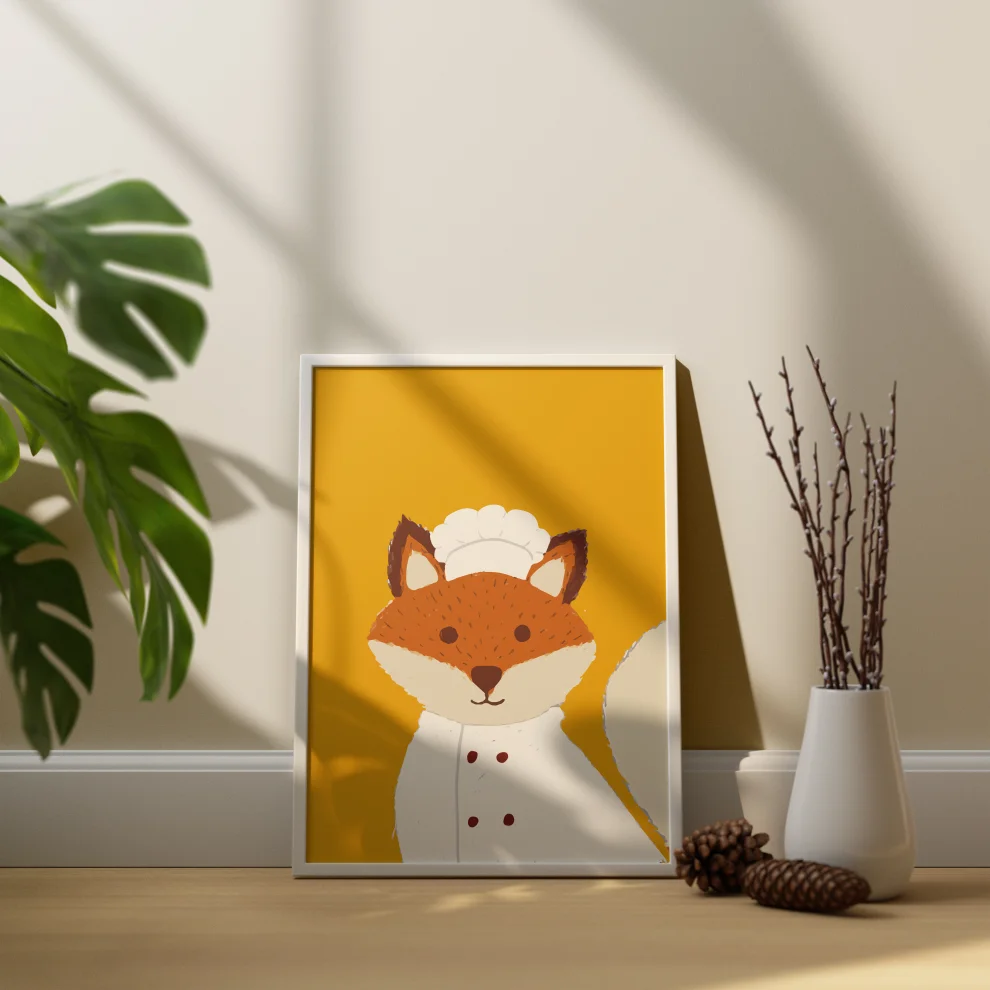 Jera Mini - Fox's Portrait Framed Art Print
