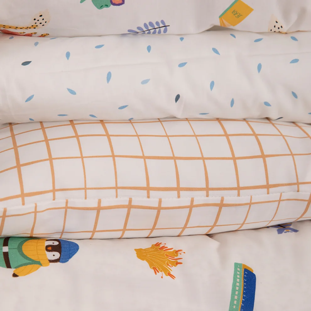 Jera Mini - Kids Duvet Cover & Pillow Case Fox, The Gourmet & Plaid