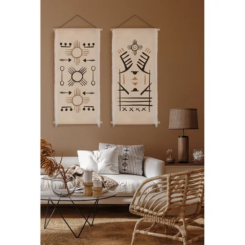 Kuela Studio - Symbols Canvas Printed Wallhang