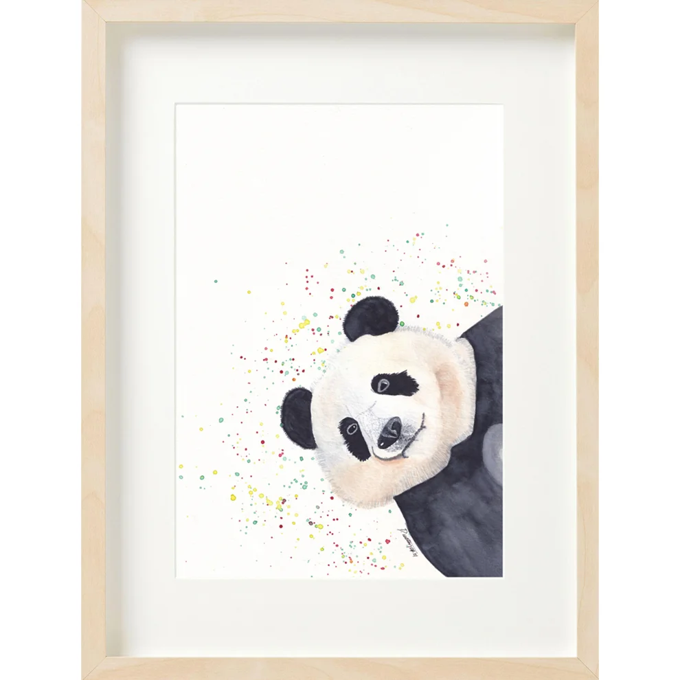 Atelier Dma - Çocuk Odası Suluboya Panda - Baskı