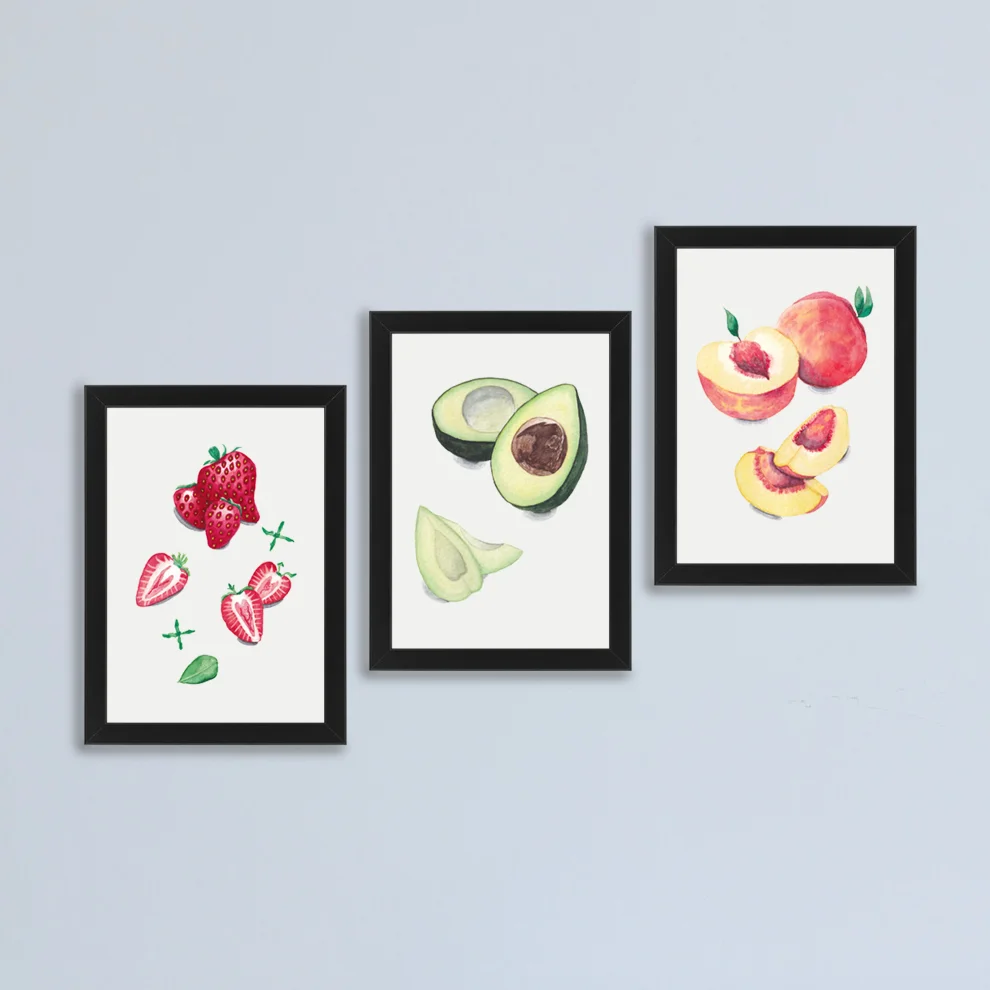 Atelier Dma - Watercolor Fruit Set 1- Art Print
