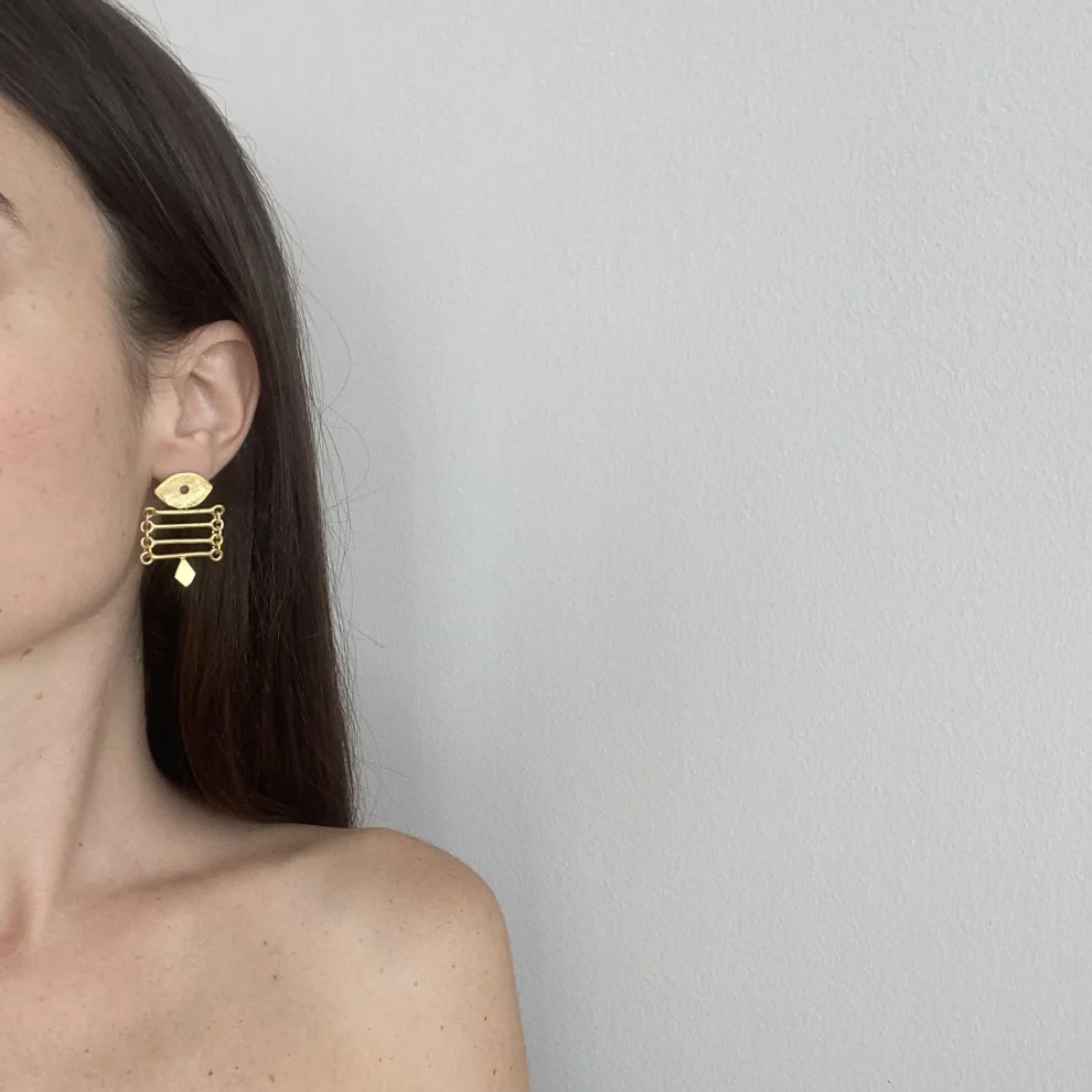 Maja Jewels - Horus Eye Earrings