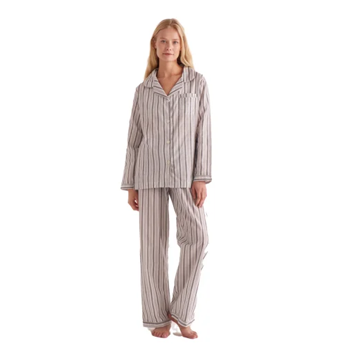 Night And Mild - Striped Classic Pajamas Set