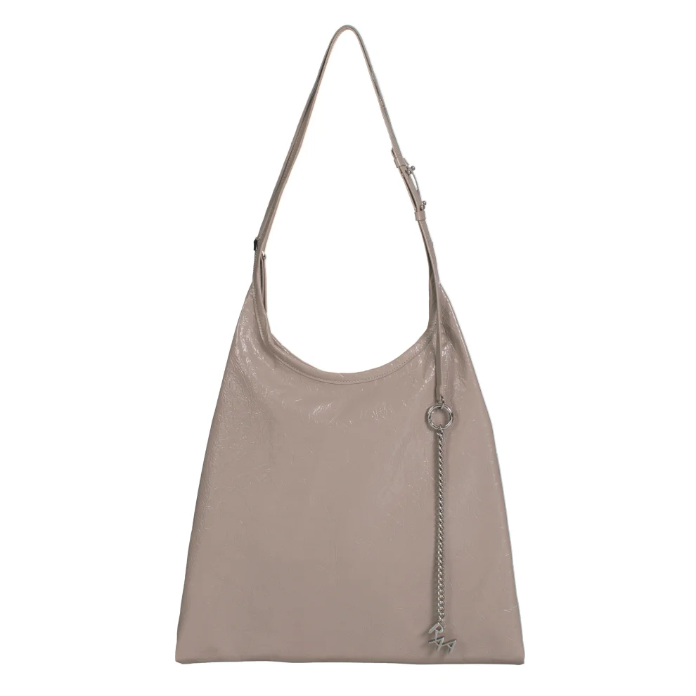 RAA Istanbul - Pinna Silver Leather Bag - Il