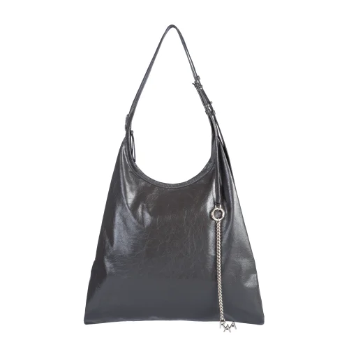 RAA Istanbul - Pinna Silver Leather Bag