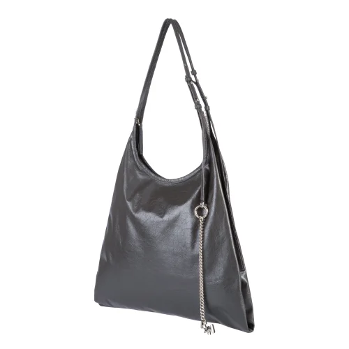 RAA Istanbul - Pinna Silver Leather Bag