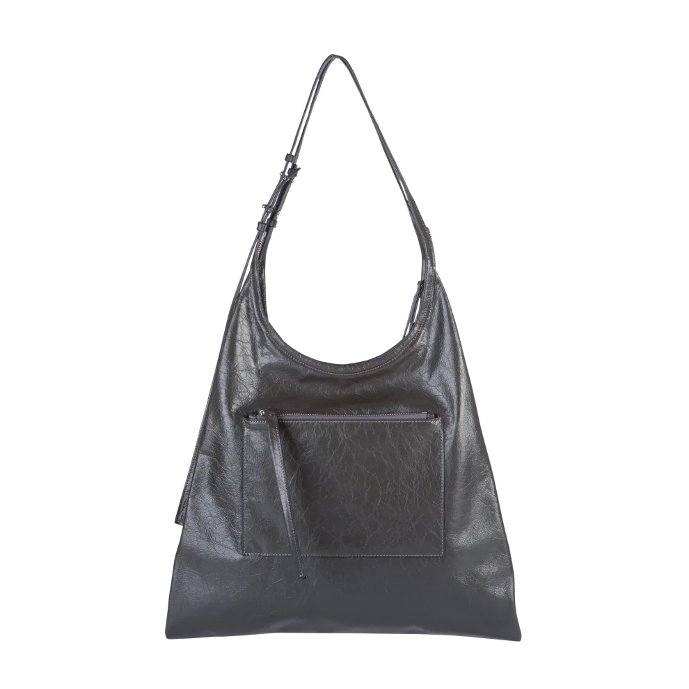 RAA Istanbul - Pinna Silver Leather Bag