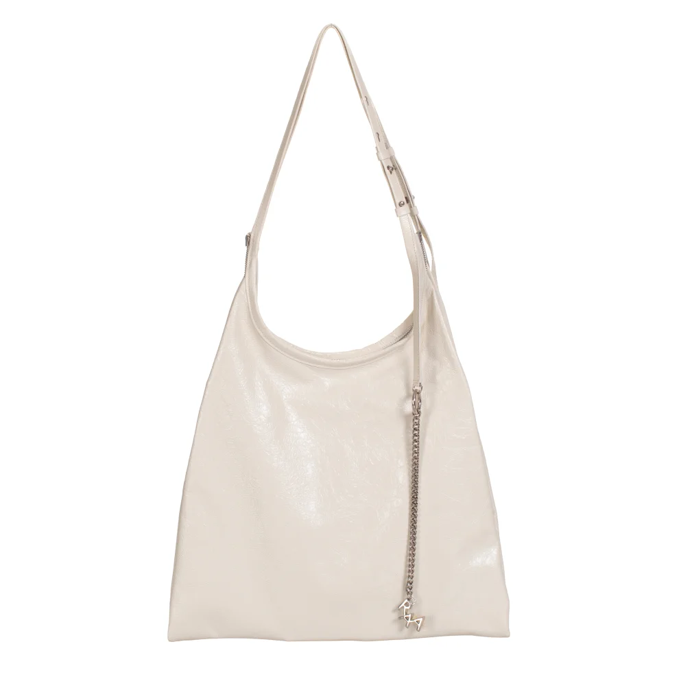 RAA Istanbul - Pinna Ivory & Silver Leather Bag