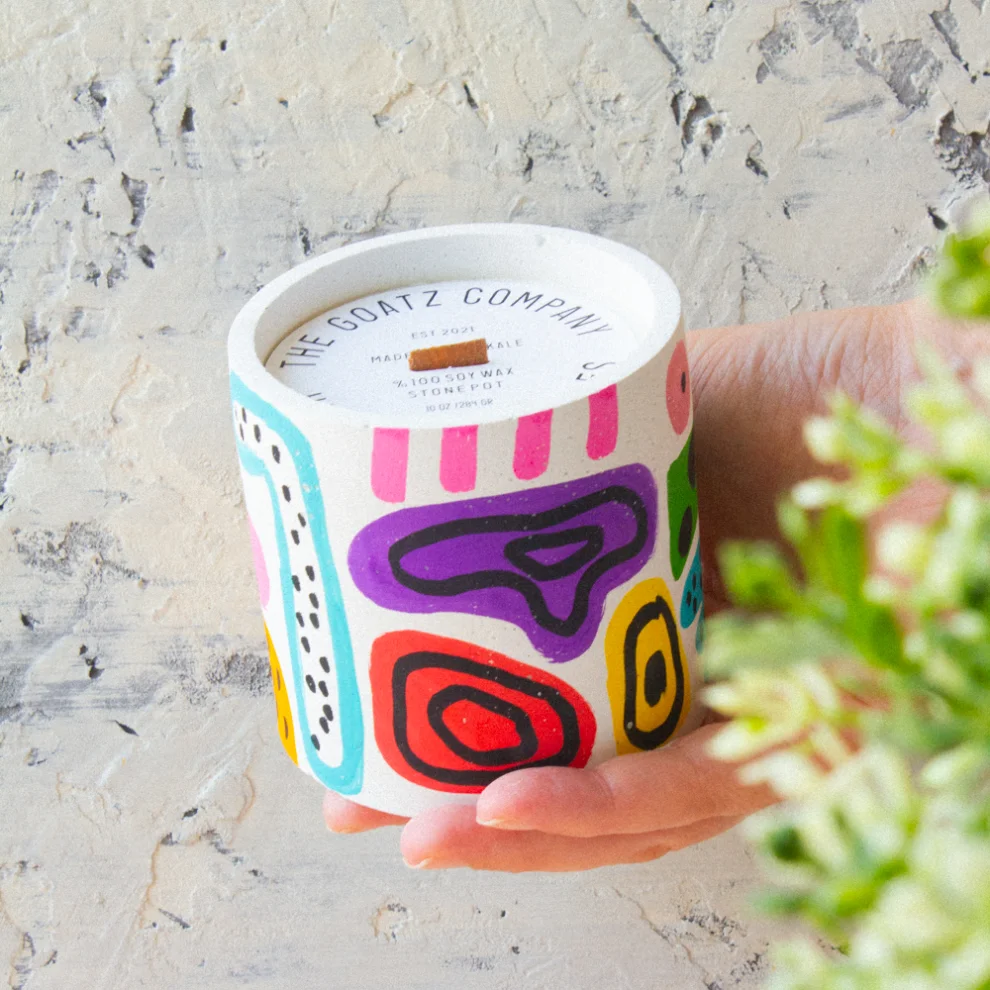 The Goatz Candles - Pop-up Soy Candle - Poudre Linge Scented