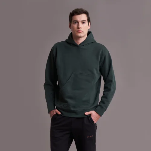 Auric - Baskılı Kapüşonlu Sweatshirt