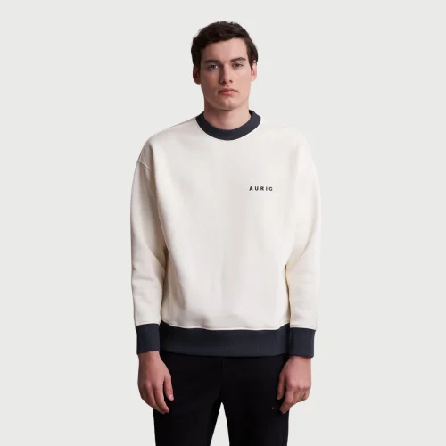 Auric - Nakışlı Basic Sweatshirt - Il