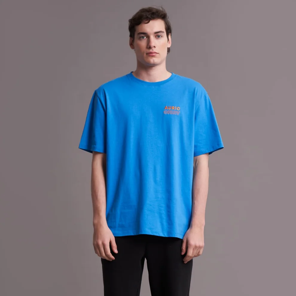 Auric - Nakışlı Oversize T-shirt