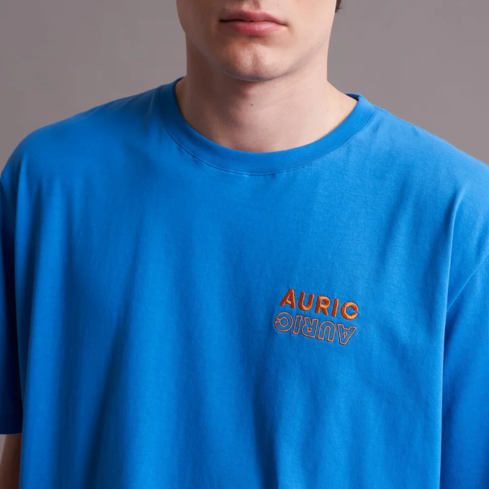 Auric - Nakışlı Oversize T-shirt