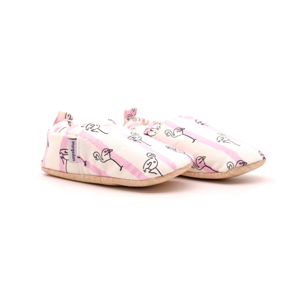 Morgedan - Baby Moccasins Slippers Flamingo Dance