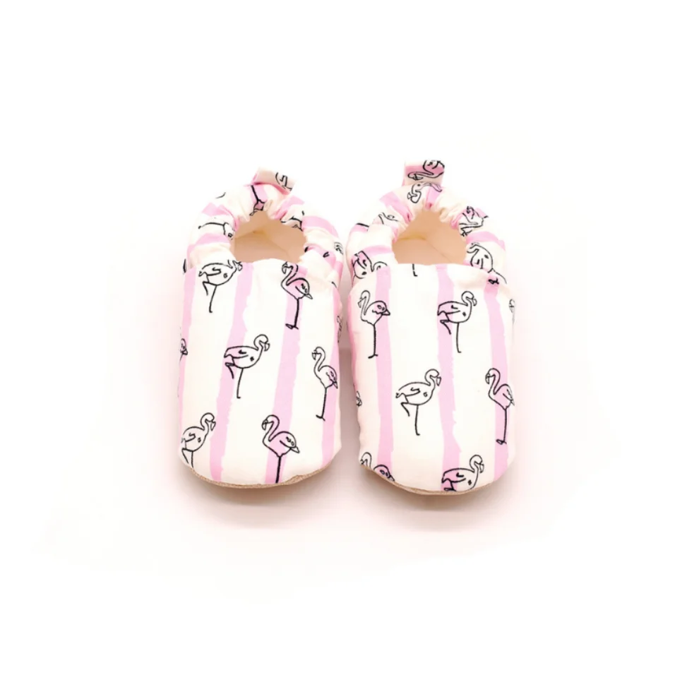 Morgedan - Baby Moccasins Slippers Flamingo Dance