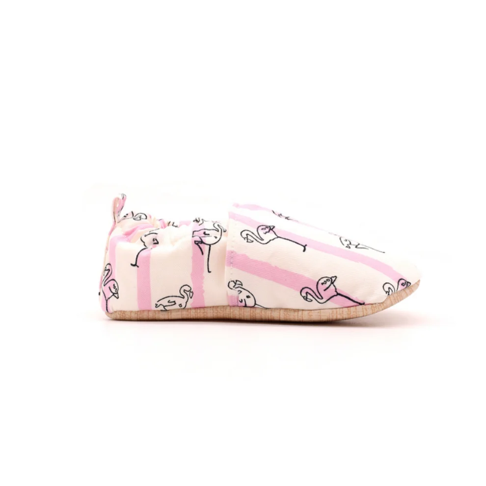 Morgedan - Baby Moccasins Slippers Flamingo Dance