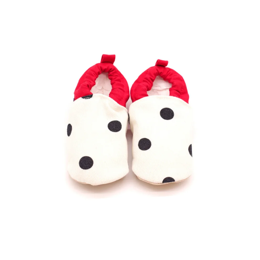 Morgedan - Baby Moccasins Slippers Dots