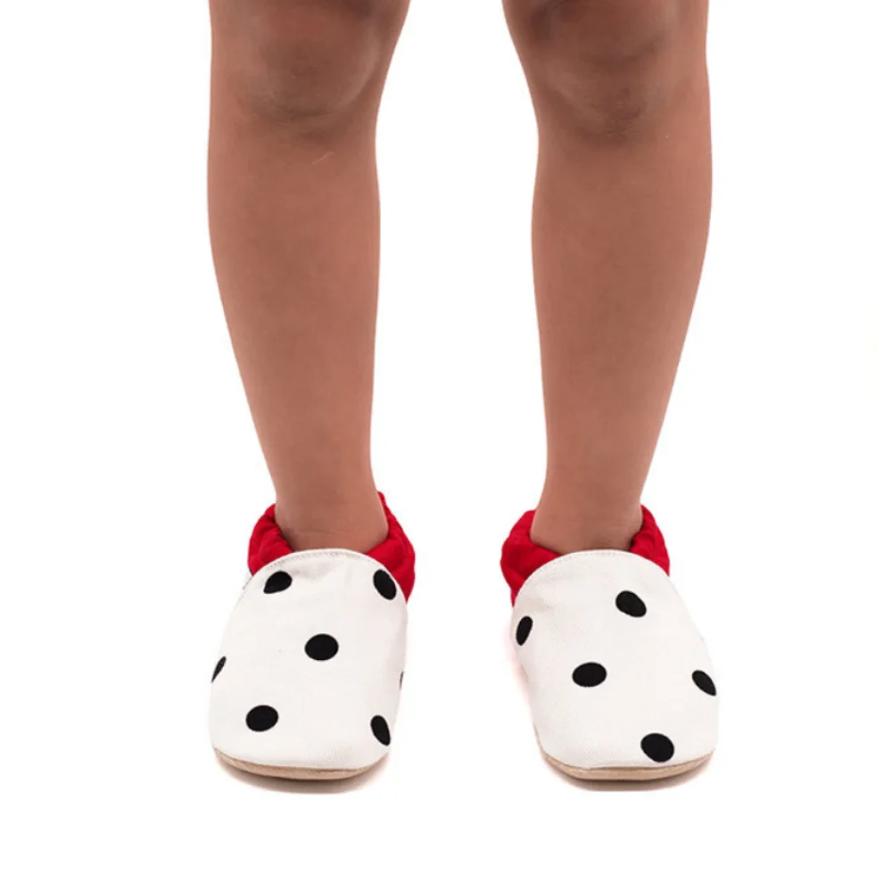 Morgedan - Baby Moccasins Slippers Dots