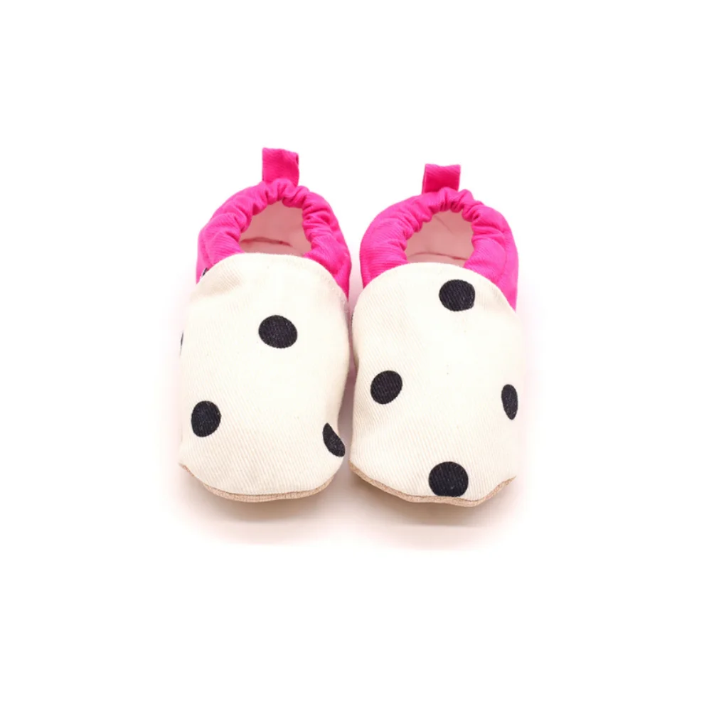 Morgedan - Baby Moccasins Slippers Dots