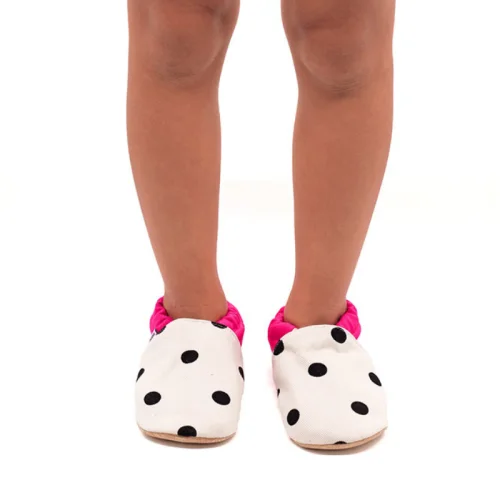 Morgedan - Baby Moccasins Slippers Dots