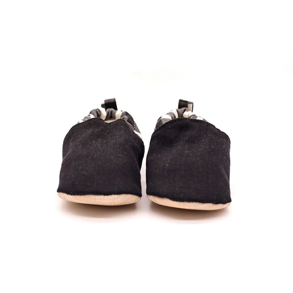 Morgedan - Baby Moccasins Denim Slippers Tartan