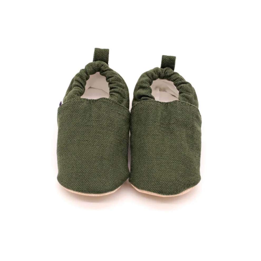 Morgedan - Baby Moccasins Slippers Matcha Denim