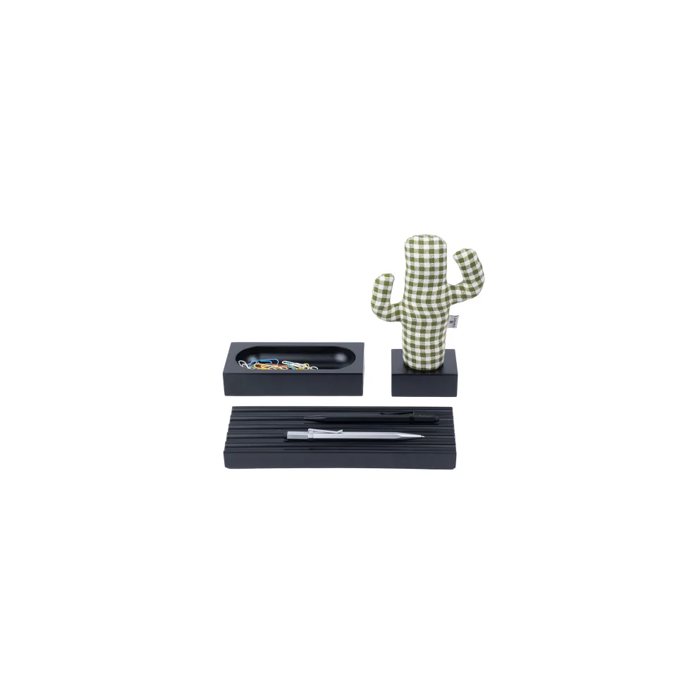 KAYIGO - Kayigo Cactus Lavender Filled Note Holder / Gingham - Black