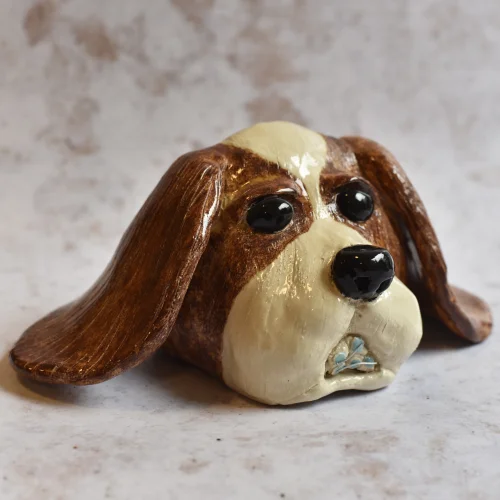 Nommo Ceramics - Merlot The Dog Decorative Object
