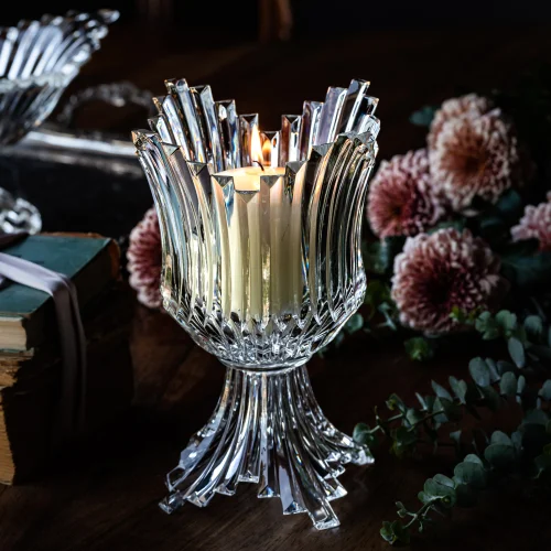 Leone di Fiume - Chiara Cut Crystal Candle Holder