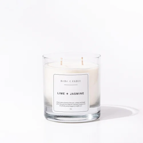 DeDe Candle & Body - Misket Limonu + Yasemin Kokulu Mum | Lime + Jasmine Soya Mumu