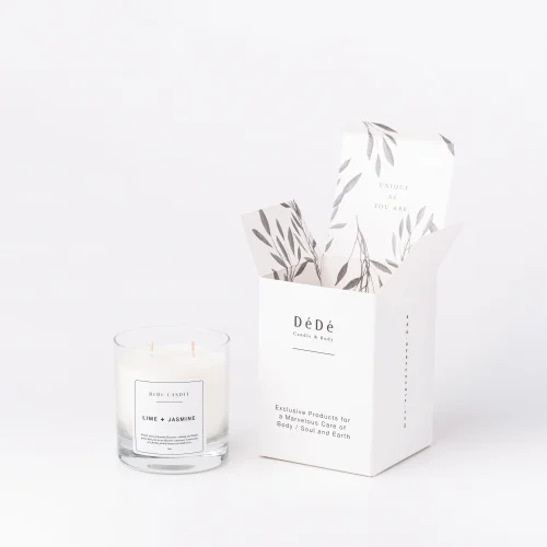 DeDe Candle & Body - Lime + Jasmine | Fine & Artisanal Candle