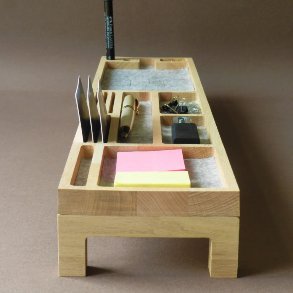 Fagus Wood - Wooden Organizer, Desk Organizer - Sharpy