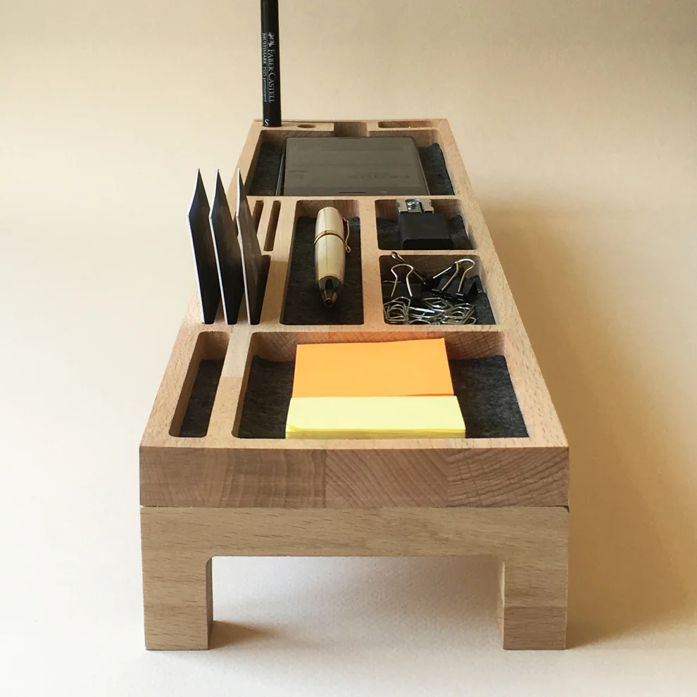 Fagus Wood - Wooden Organizer, Desk Organizer - Sharpy