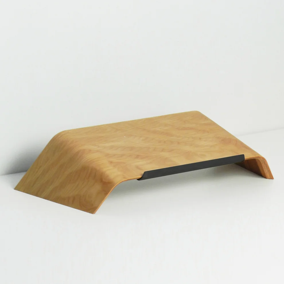 Fagus Wood - Laptop Macbook Wood Stand Computer Holder Office Desk Accessory