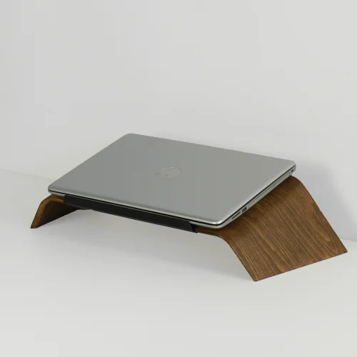 Fagus Wood - Fagus Wood Doğal Ağaç Laptop Masa Standı Ve Yükseltici Notebook Tutucu