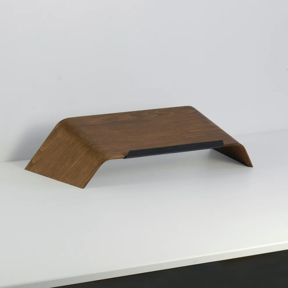 Fagus Wood - Laptop Macbook Wood Stand Computer Holder Office Desk Accessory