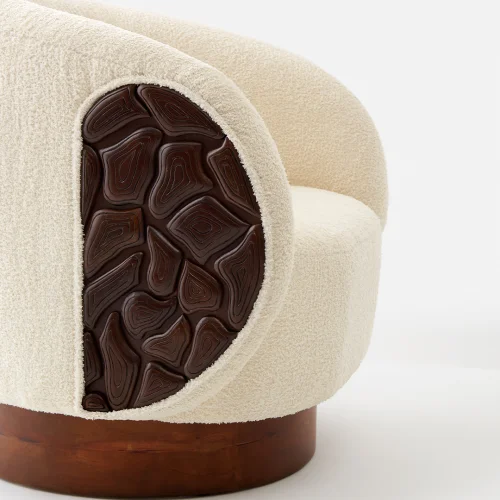 Alpaq Studio - Cozy Hand Carved Detailed Armchair