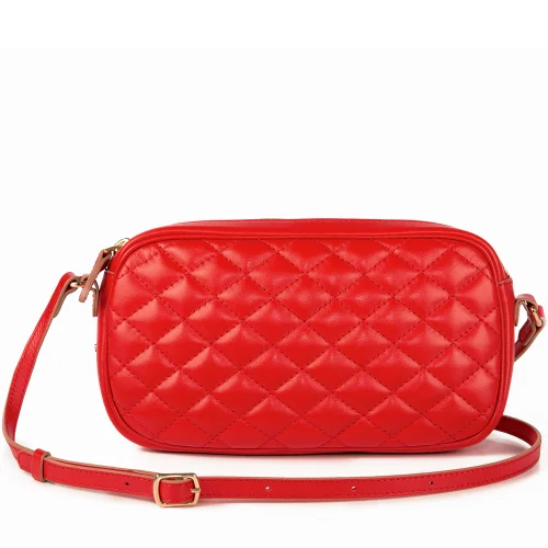 Leather & Paper - Quilted Patterned Suspended Leather Bag