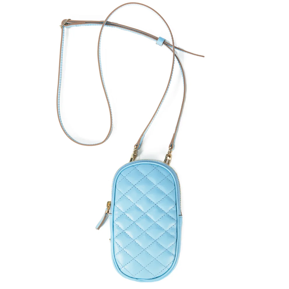 Leather & Paper - Quilted Patterned Suspended Leather Mini Bag