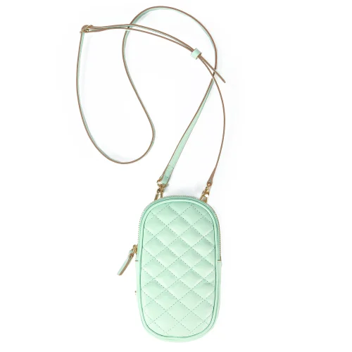 Leather & Paper - Quilted Patterned Suspended Leather Mini Bag