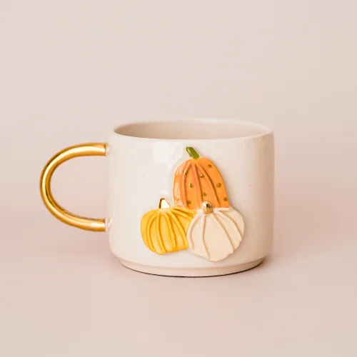 Petra Seramik - Pumpkin Mug