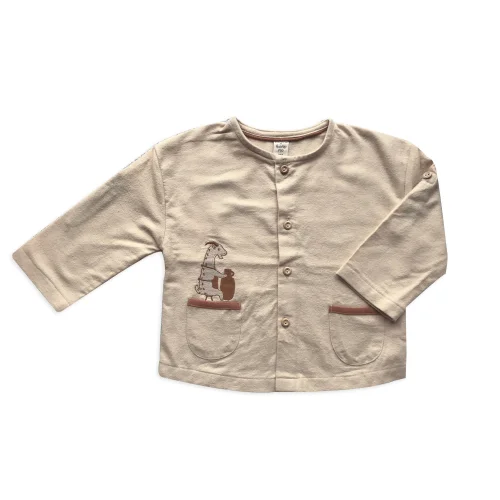 Auntie Me - Biscotti Goat Flannet Shirt With Pockets