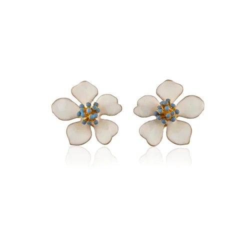 Milou Jewelry - Küçük Tomurcuklu Çiçek Küpe