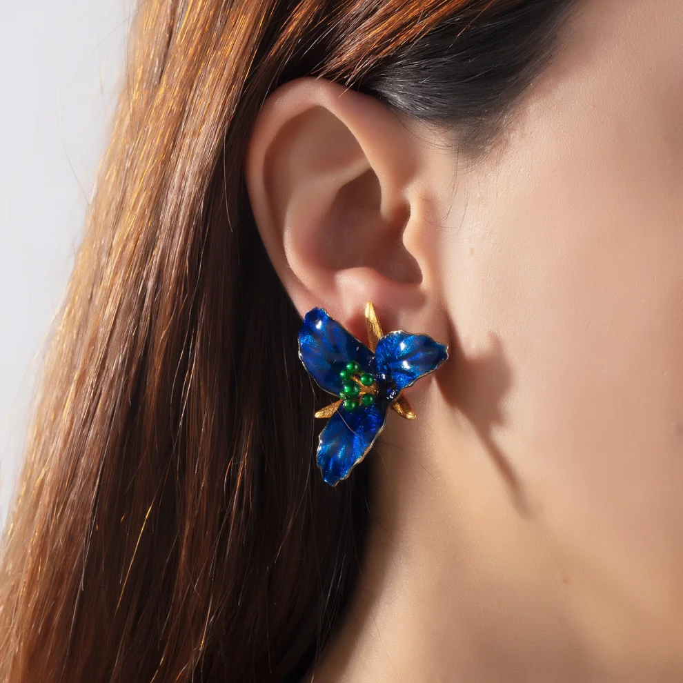 Milou Jewelry - Lily Flower Earrings