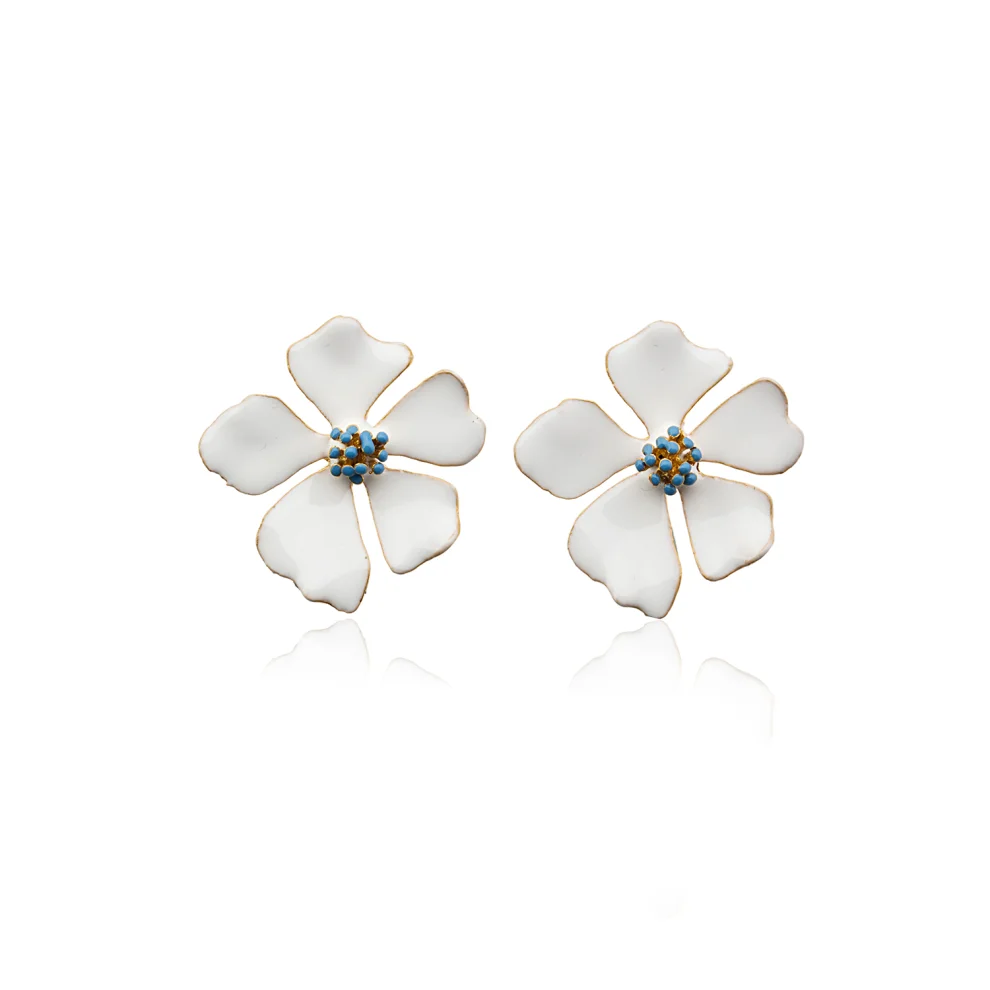 Milou Jewelry - Wild Rose Flower Earrings