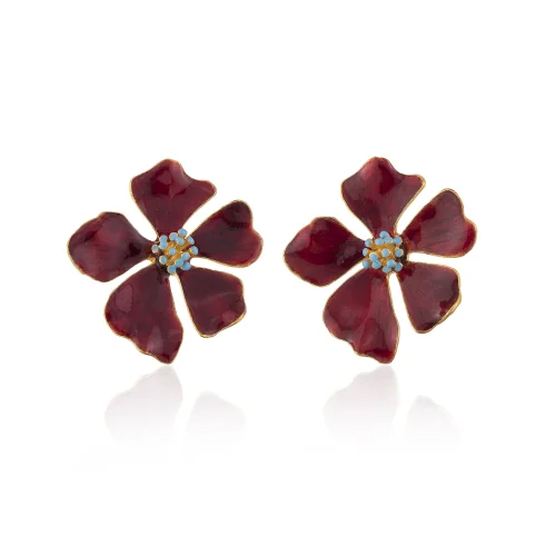 Milou Jewelry - Wild Rose Flower Earrings