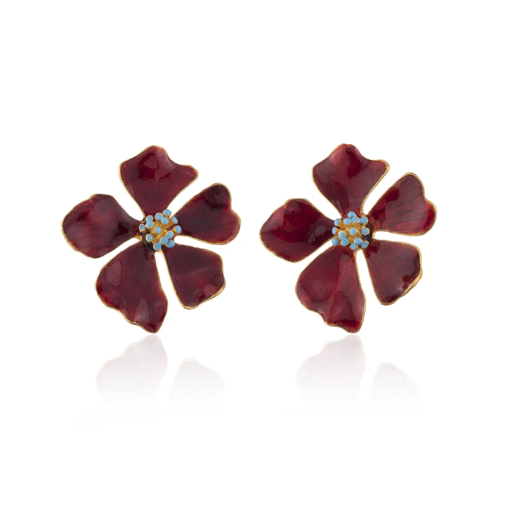 Milou Jewelry - Wild Rose Flower Earrings