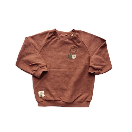 Auntie Me - Organic Copper Brown The Pottery Club Sweatshirt