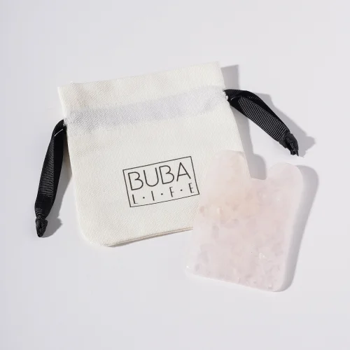 Buba Life - Rose Quartz Gua Sha Massage Tool | Square